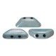 Les perles par Puca® Tinos beads Opaque Blue Ceramic Look 03000/14464